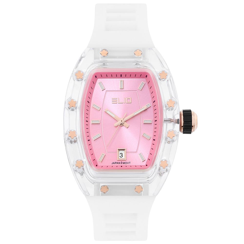 Đồng hồ Elio 34 mm Nữ ES202-04 Màu Trắng