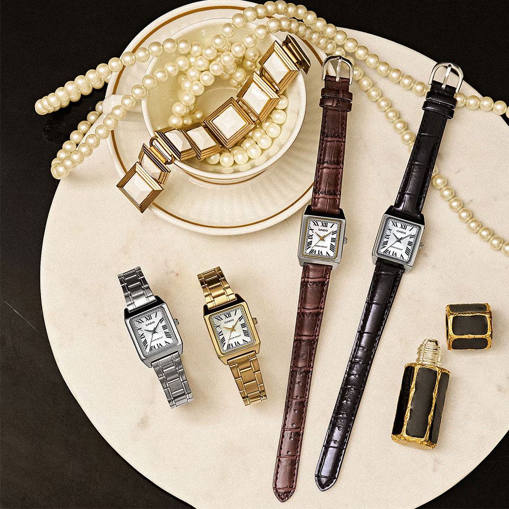 Đồng hồ Casio Timeless 22 mm Nữ LTP-V007L-7B1UDF Màu Đen