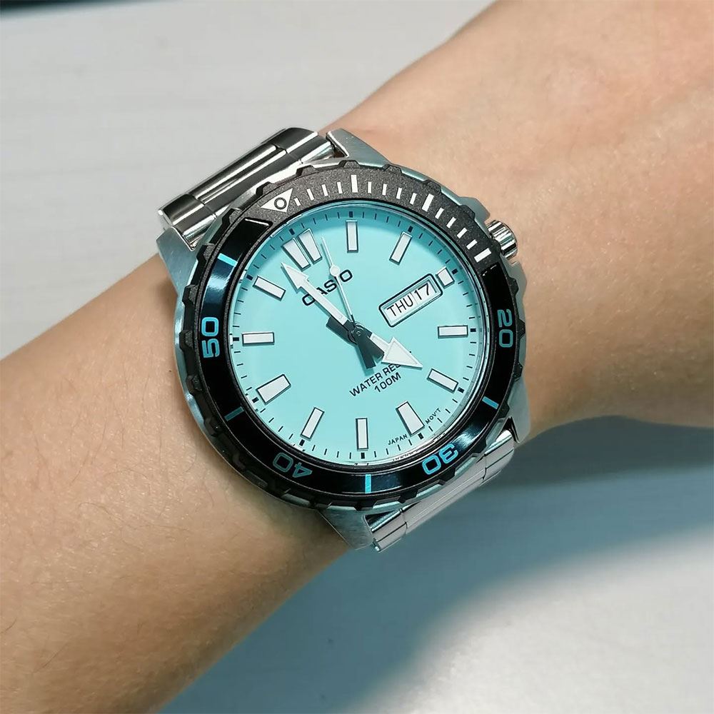 Đồng hồ Casio Timeless 45.6 mm Nam MTD-125D-2A2VDF Màu Bạc