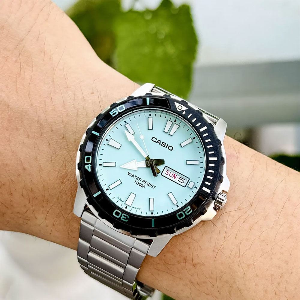 Đồng hồ Casio Timeless 45.6 mm Nam MTD-125D-2A2VDF Màu Bạc