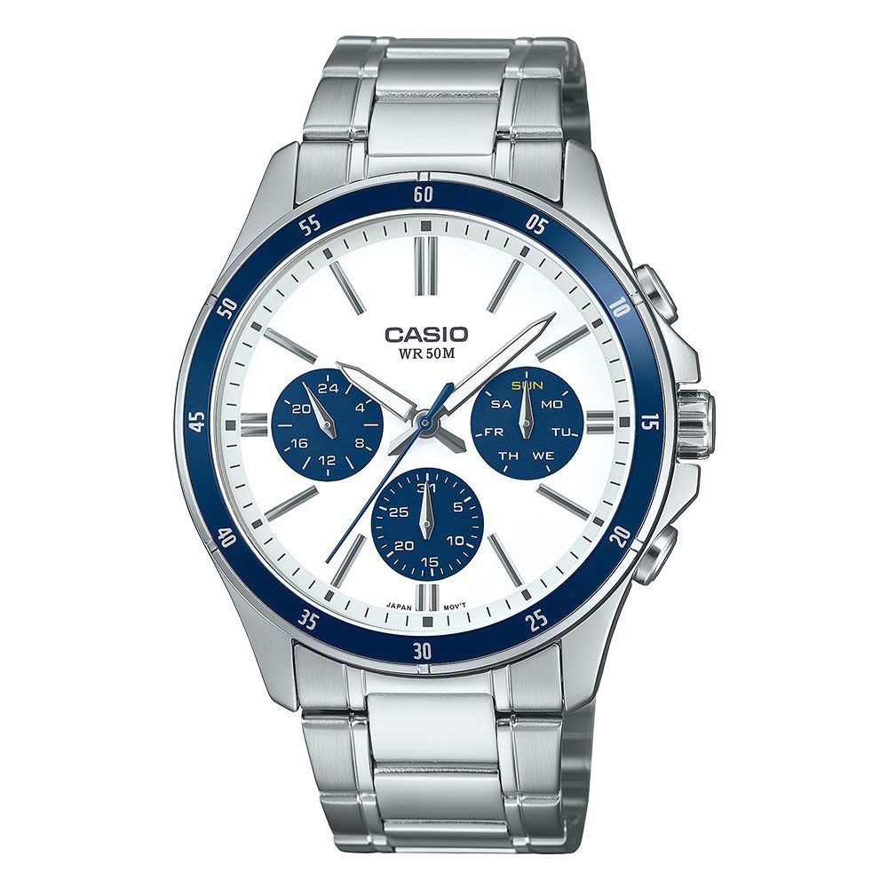 Đồng hồ Casio Timeless 43.5 mm Nam MTP-1374D-7A2VDF Màu Bạc