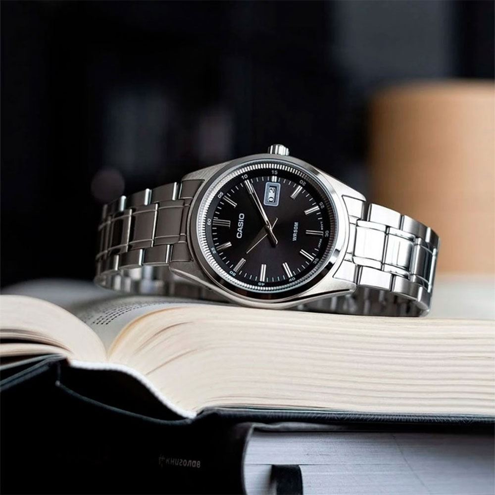 Đồng hồ Casio Timeless 41 mm Nam MTP-B180D-1A1VDF Màu Bạc
