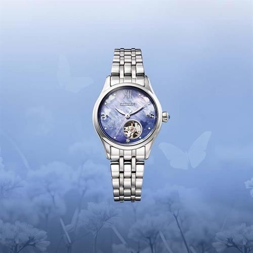 Đồng hồ Citizen Sunshine and Luna 28 mm Nữ PR1040-88N Màu Bạc