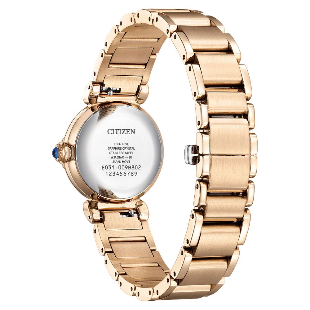 Đồng hồ Citizen L 26 mm Nữ EM1123-62X Màu Vàng Hồng
