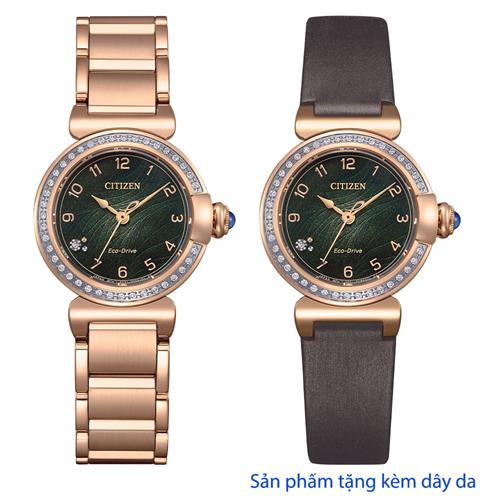 Đồng hồ Citizen L 26 mm Nữ EM1123-62X Màu Vàng Hồng
