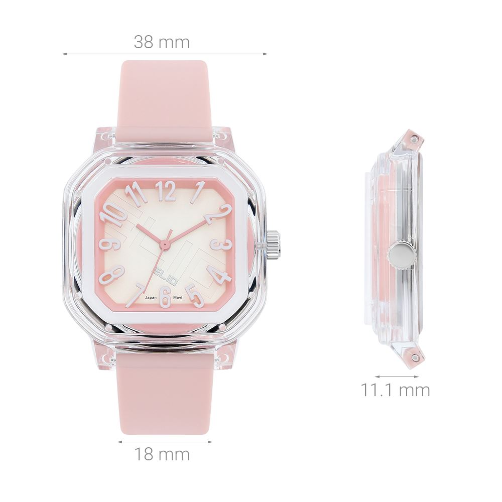 Đồng hồ Elio Color Pop 38 mm Nữ ESS12-02 Màu Hồng