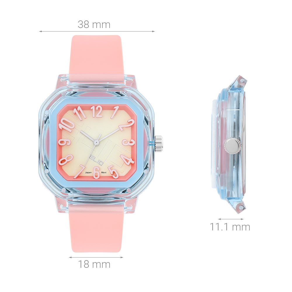 Đồng hồ Elio Color Pop 38 mm Nữ ESS12-03 Màu Hồng