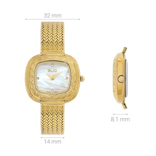 Đồng hồ Elio Elegant Lady 32 mm Nữ ES206-01 Màu Vàng