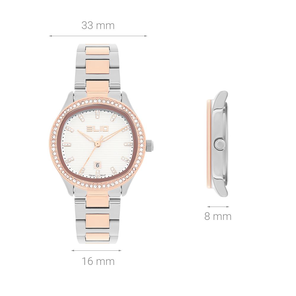Đồng hồ Elio 33 mm Nữ ES217-01 Màu Màu kết hợp
