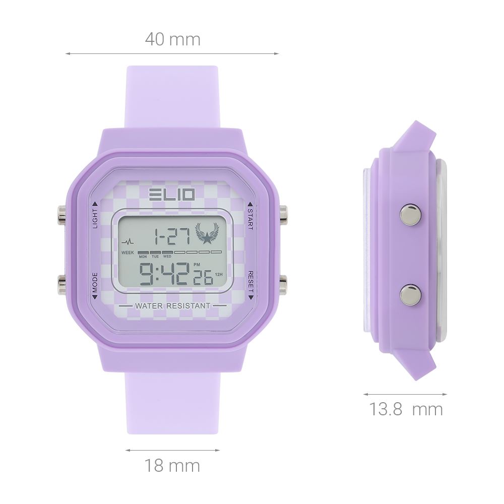 Đồng hồ Elio 40 mm Nữ ESS14-02 Màu Tím