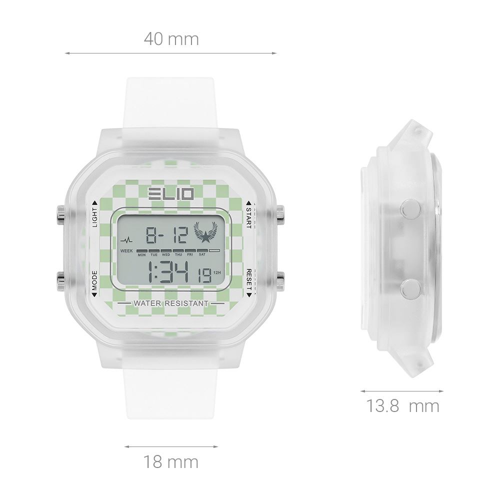 Đồng hồ Elio 40 mm Nữ ESS14-03 Màu Trắng