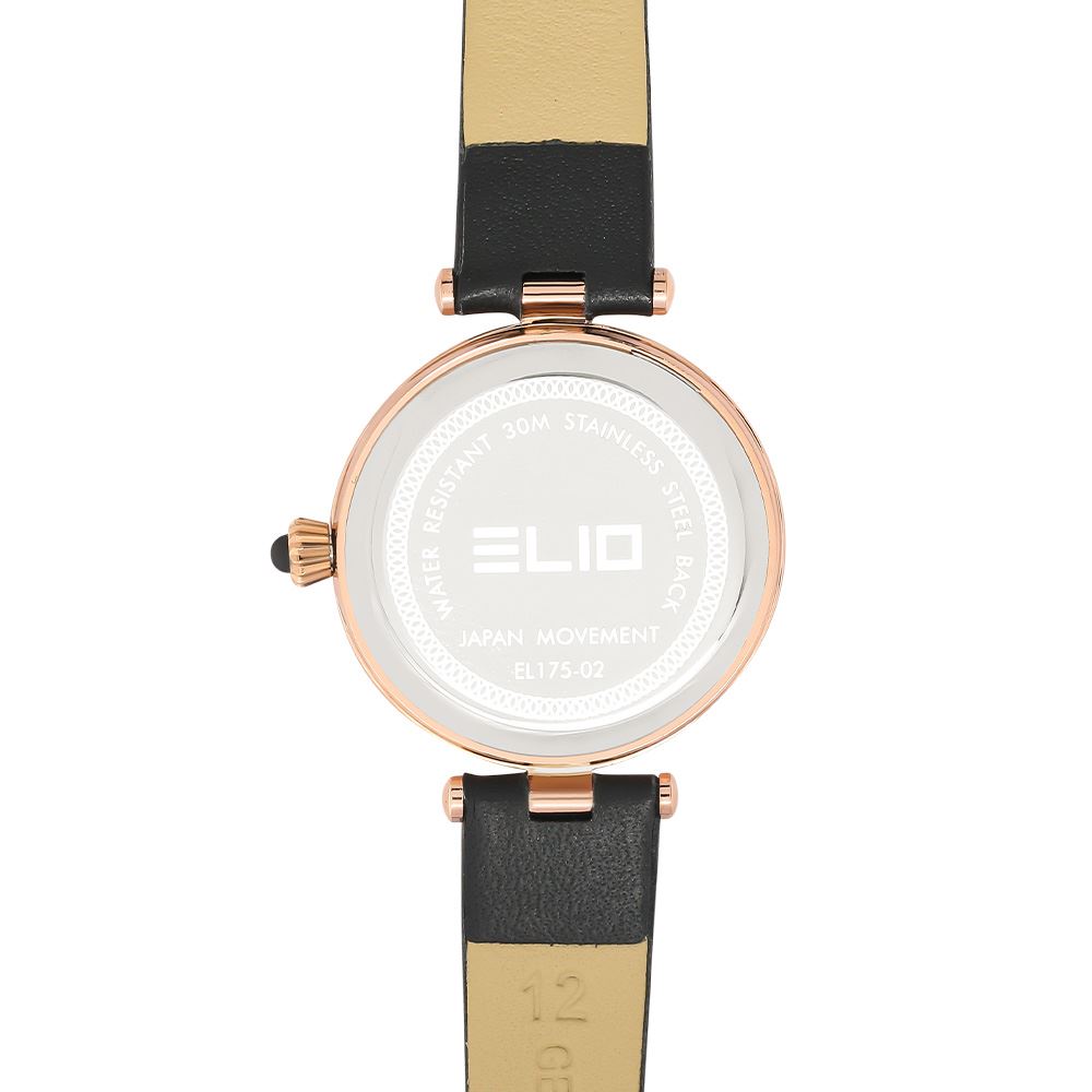 Đồng hồ Elio 28 mm Nữ EL175-02 Màu Đen