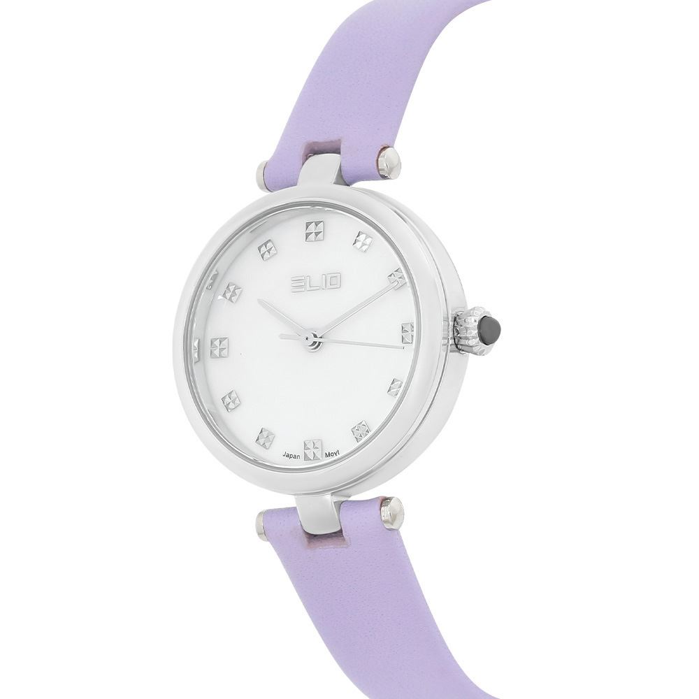 Đồng hồ Elio 28 mm Nữ EL175-03 Màu Tím