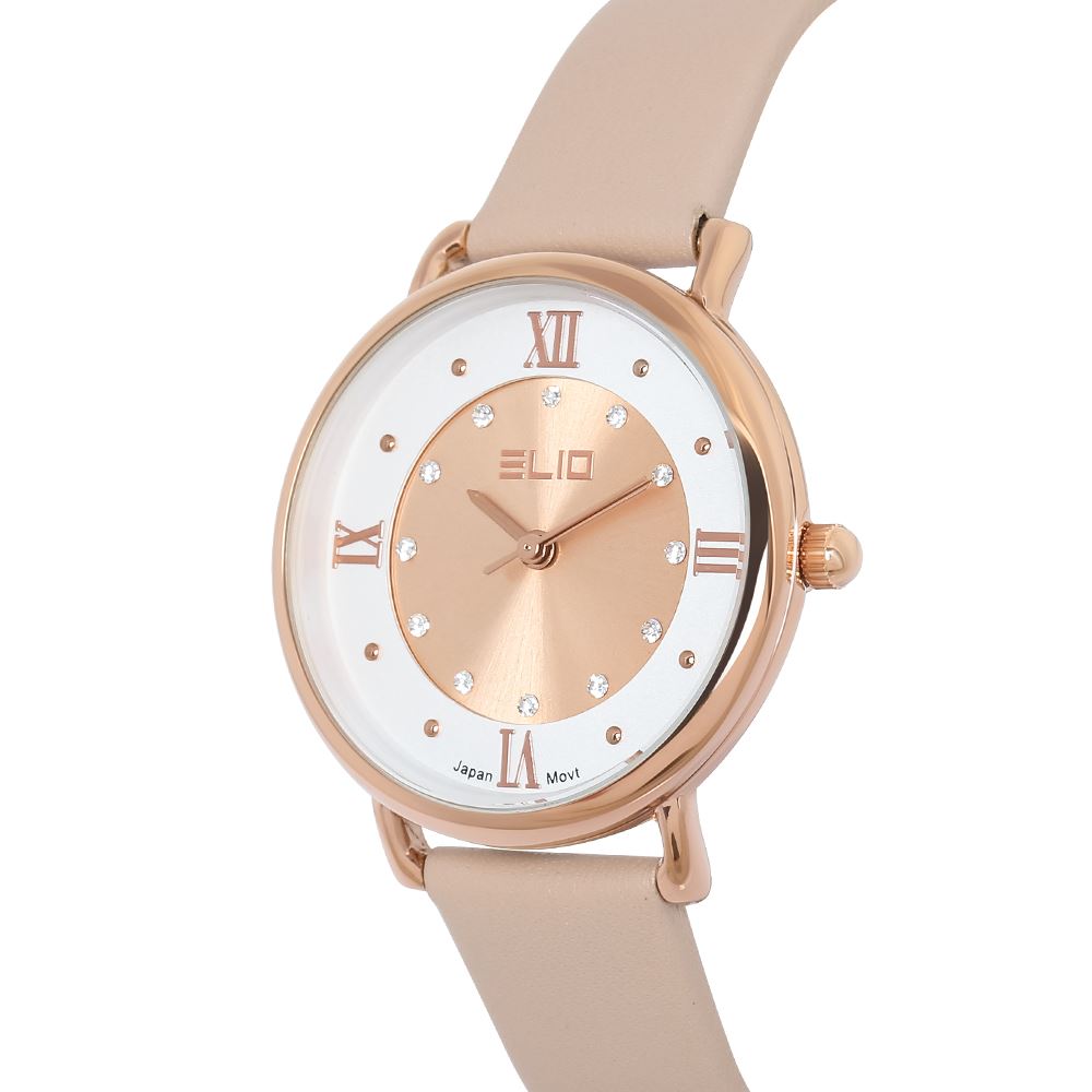 Đồng hồ Elio 32 mm Nữ EL176-01 Màu Kem