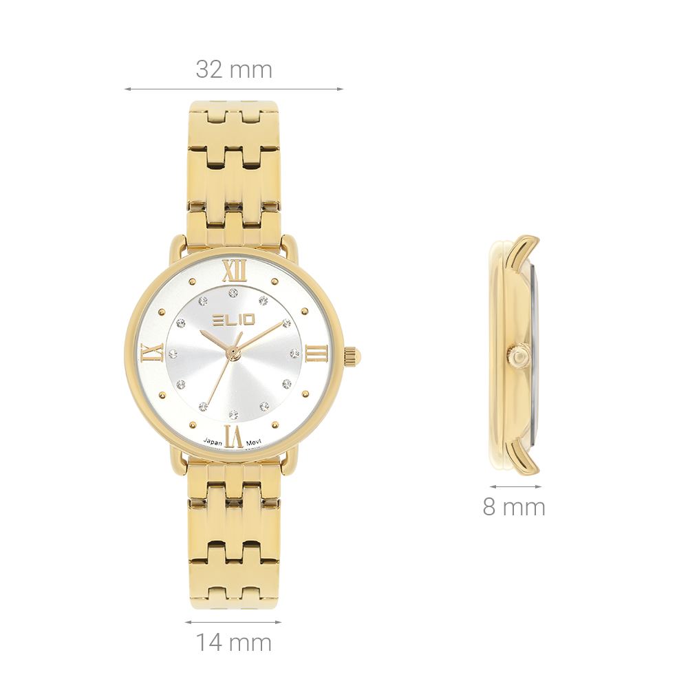 Đồng hồ Elio 32 mm Nữ ES226-01 Màu Vàng