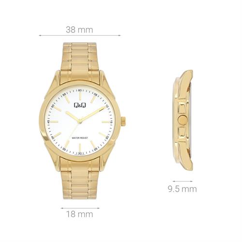 Đồng hồ Q&Q 38 mm Nam C04A-029PY Màu Vàng