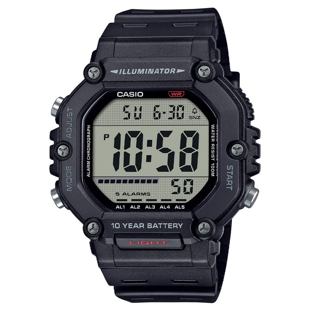 Đồng hồ Casio Timeless 49.7 mm Nam AE-1600H-1AVDF Màu Đen