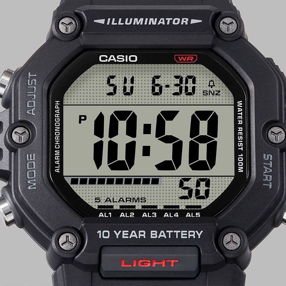 Đồng hồ Casio Timeless 49.7 mm Nam AE-1600H-1AVDF Màu Đen