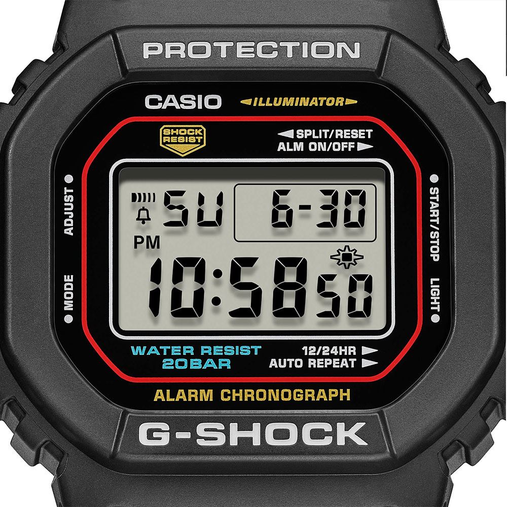 Đồng hồ G-Shock 42.8 mm Nam DW-5600RL-1DR Màu Đen