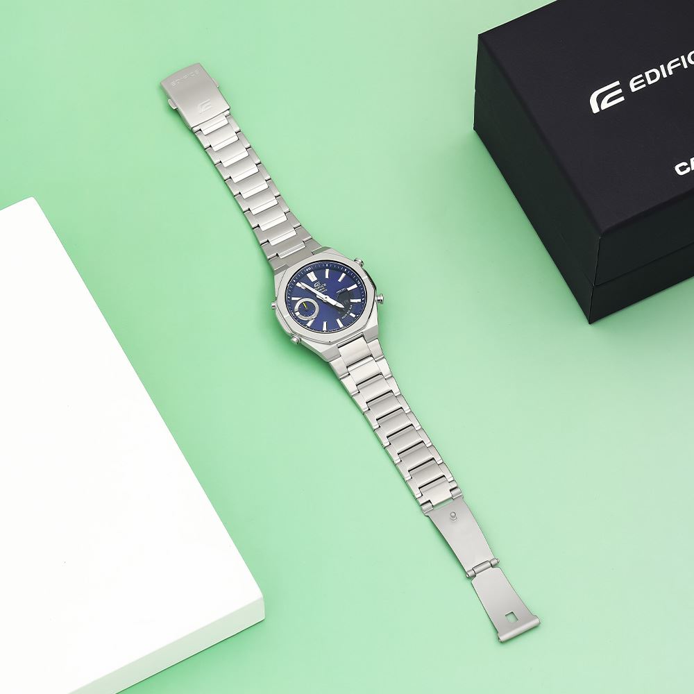 Đồng hồ Edifice Casio 43 mm Nam ECB-S10D-2ADF