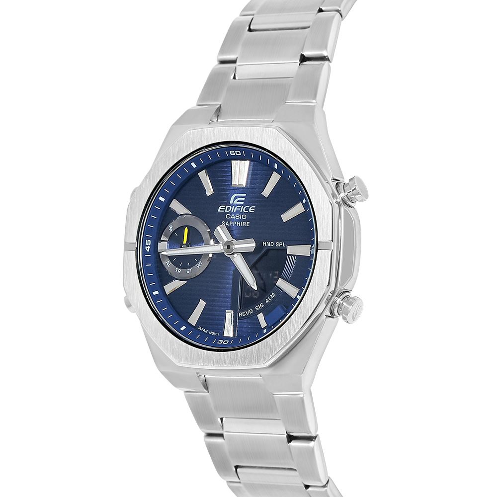 Đồng hồ Edifice Casio 43 mm Nam ECB-S10D-2ADF Màu Bạc
