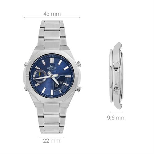 Đồng hồ Edifice Casio 43 mm Nam ECB-S10D-2ADF Màu Bạc