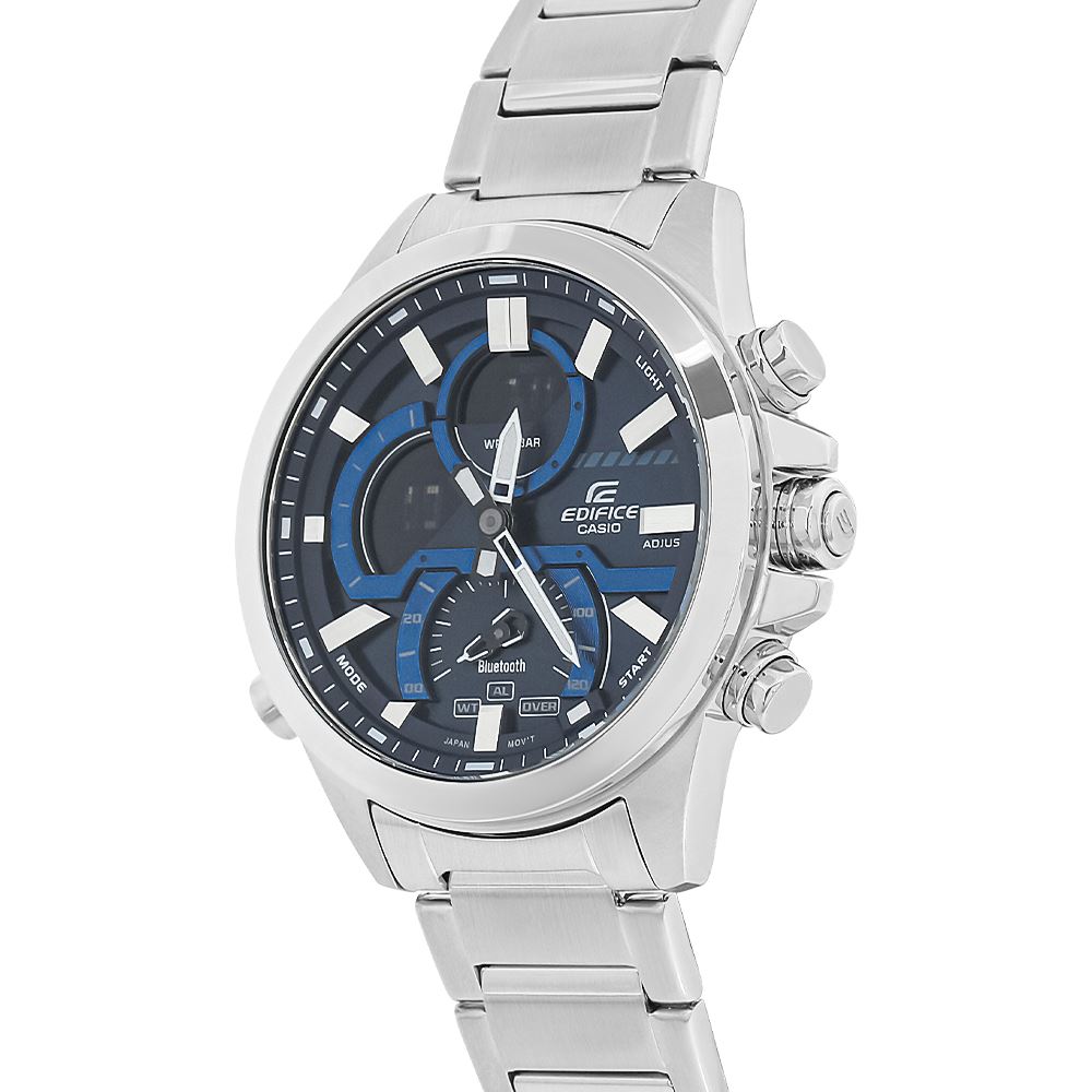 Đồng hồ Edifice Casio 48.7 mm Nam ECB-30D-2ADF Màu Bạc
