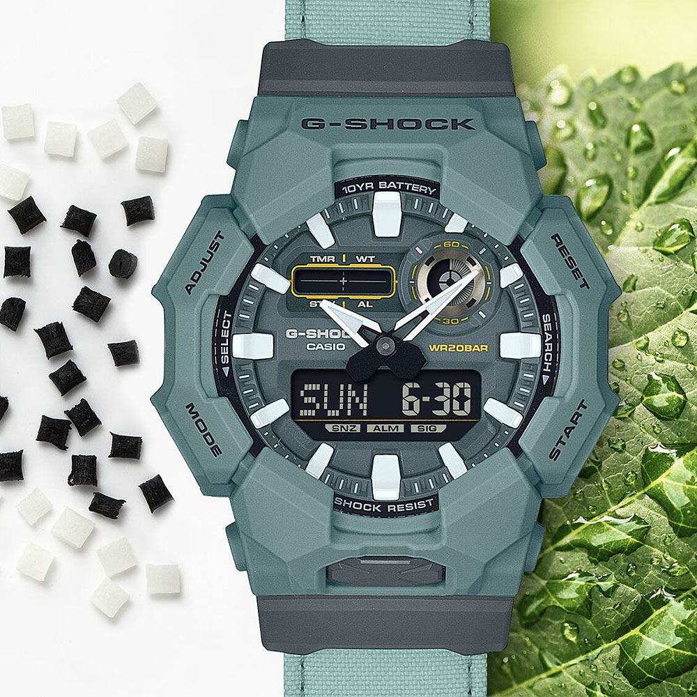 Đồng hồ G-Shock 51.9 mm Nam GA-010CE-2ADR Màu Xanh