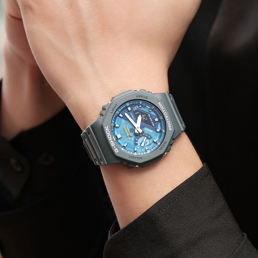 Đồng hồ G-Shock 45.4 mm Nam GA-2100AS-2ADR