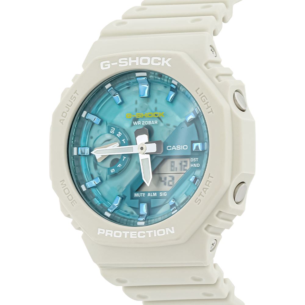 Đồng hồ G-Shock 45.4 mm Nam GA-2100AS-5ADR Màu Kem
