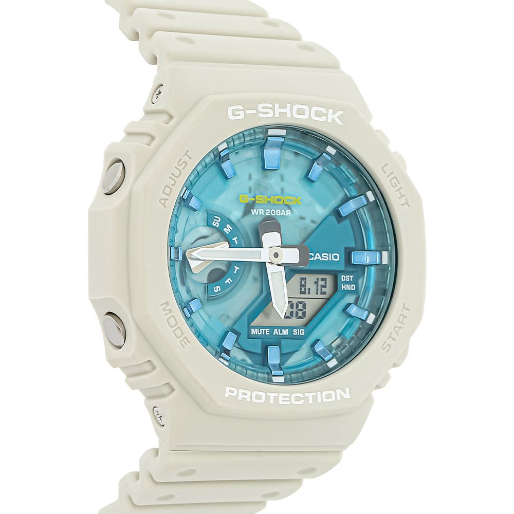Đồng hồ G-Shock 45.4 mm Nam GA-2100AS-5ADR Màu Kem