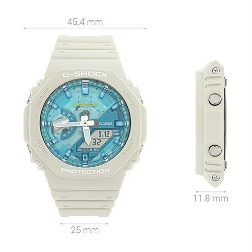 Đồng hồ G-Shock 45.4 mm Nam GA-2100AS-5ADR Màu Kem