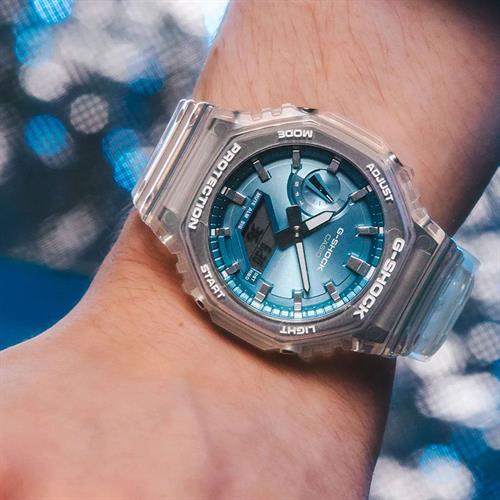 Đồng hồ G-Shock 45.4 mm Nam GA-2100BM-7A2DR Màu Trắng