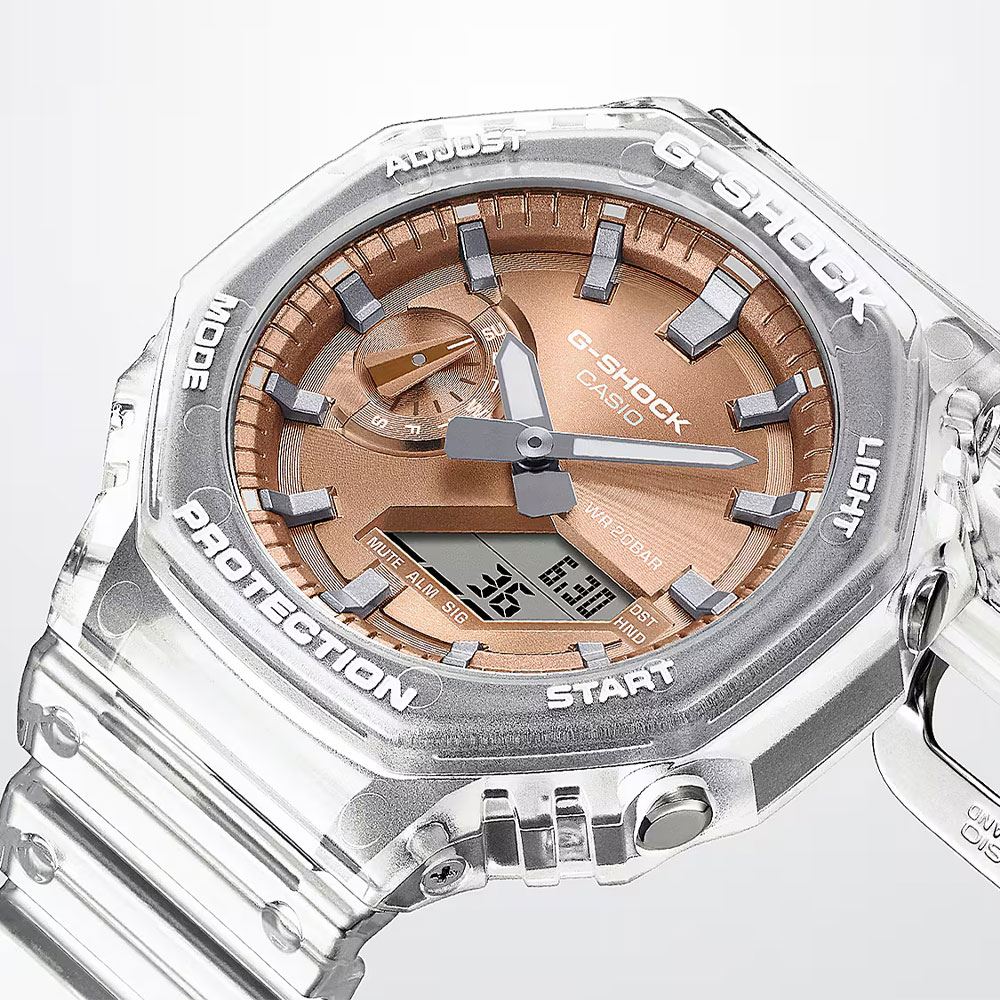 Đồng hồ G-Shock 45.4 mm Nam GA-2100BM-7A5DR Màu Trắng