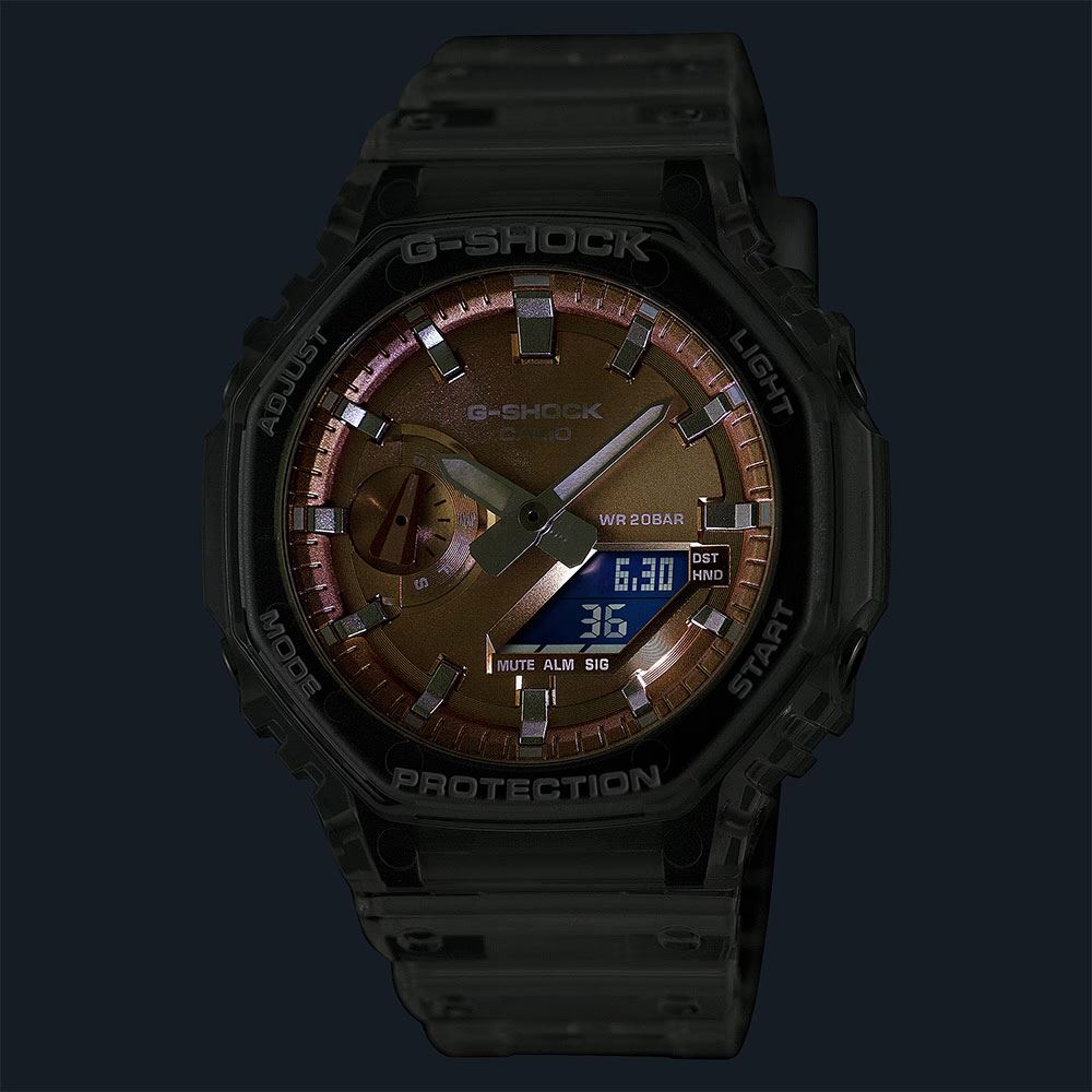 Đồng hồ G-Shock 45.4 mm Nam GA-2100BM-7A5DR Màu Trắng