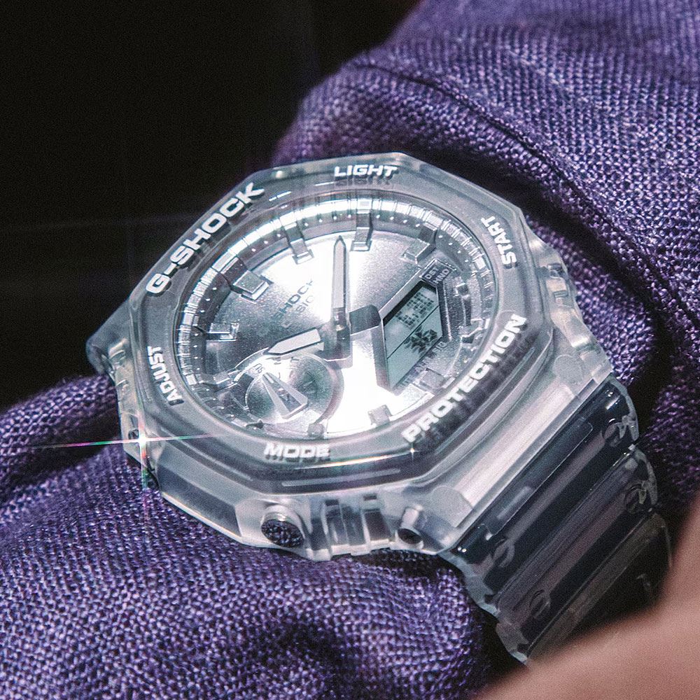 Đồng hồ G-Shock 45.4 mm Nam GA-2100BM-7A8DR Màu Trắng