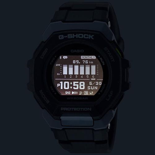 Đồng hồ G-Shock G-Squad 47.4 mm Nam GBD-300-1DR Màu Đen