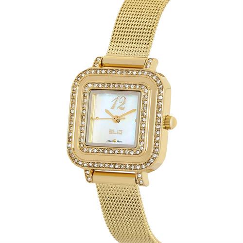 Đồng hồ Elio Elegant Lady 26 mm Nữ ES207-01 Màu Vàng