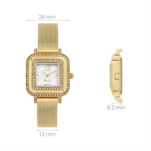 Đồng hồ Elio Elegant Lady 26 mm Nữ ES207-01 Màu Vàng