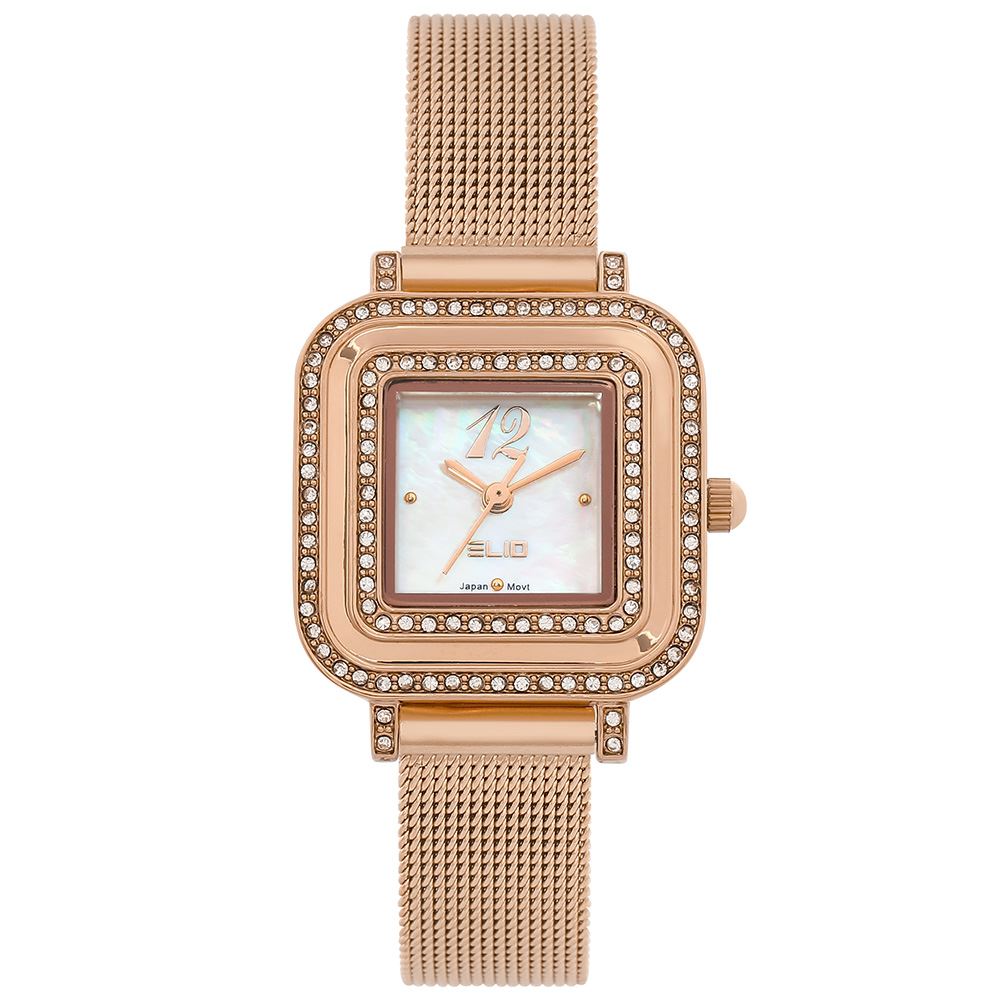 Đồng hồ Elio Elegant Lady 26 mm Nữ ES207-02 Màu Vàng Hồng