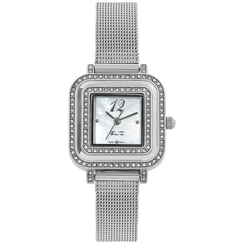 Đồng hồ Elio Elegant Lady 26 mm Nữ ES207-03 Màu Bạc