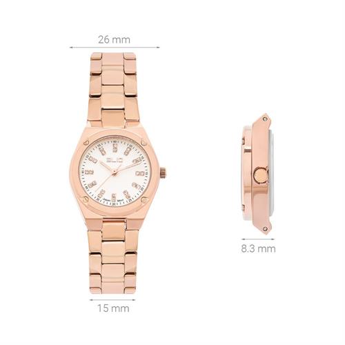 Đồng hồ Elio 26 mm Nữ ES212-03 Màu Vàng Hồng