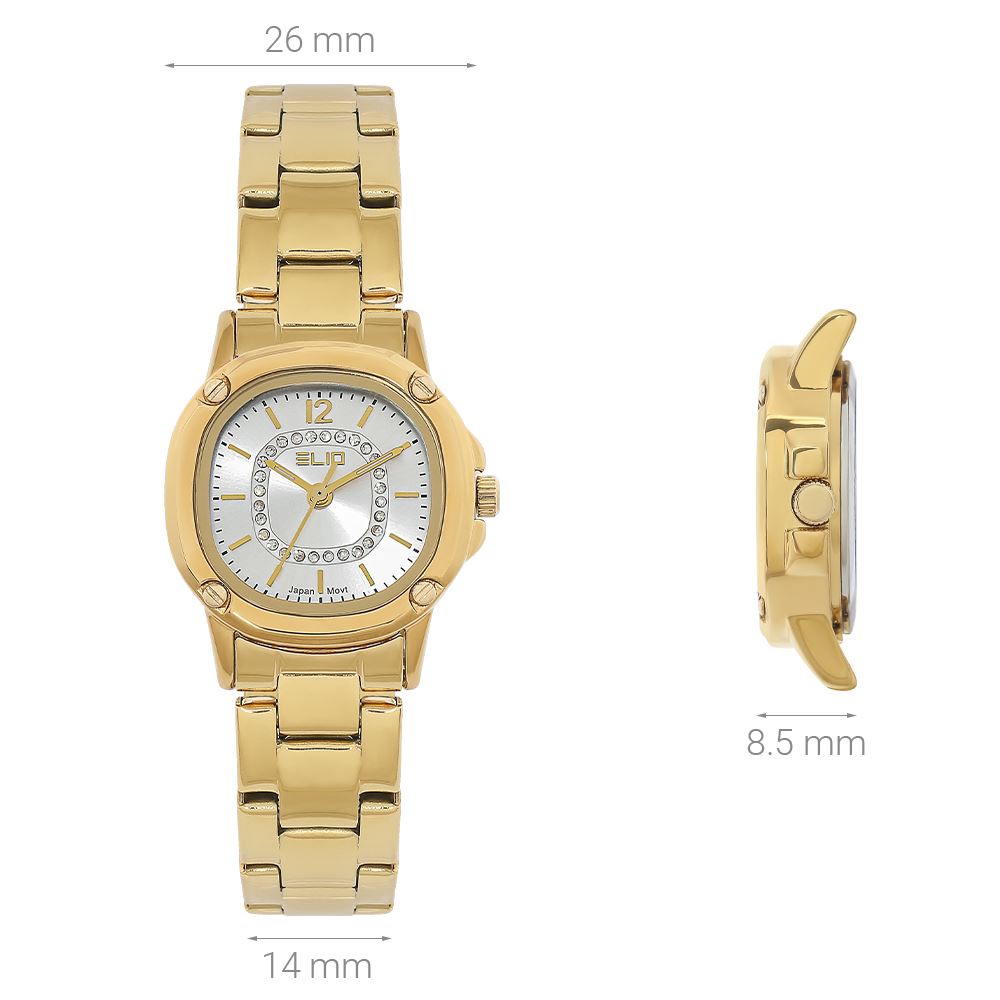 Đồng hồ Elio Elegant Lady 26 mm Nữ ES214-01 Màu Vàng