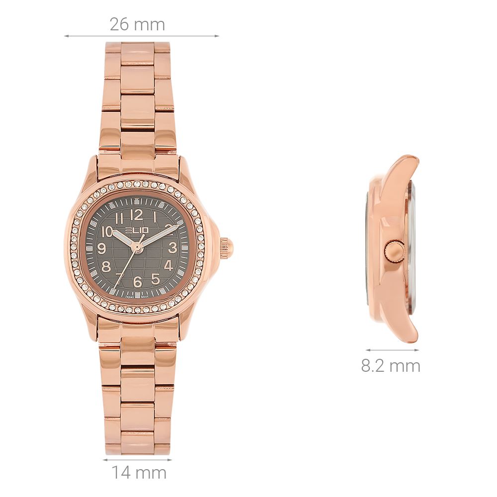 Đồng hồ Elio Elegant Lady 26 mm Nữ ES216-01 Màu Vàng Hồng