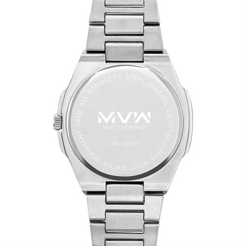 Đồng hồ MVW 40 mm Nam MS103-01 Màu Bạc