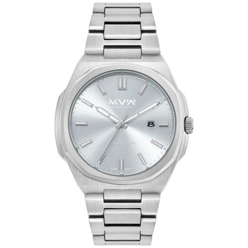 Đồng hồ MVW 40 mm Nam MS103-02 Màu Bạc