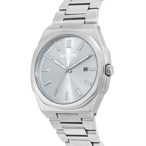 Đồng hồ MVW 40 mm Nam MS103-02 Màu Bạc