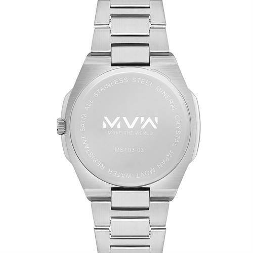 Đồng hồ MVW 40 mm Nam MS103-03 Màu Bạc
