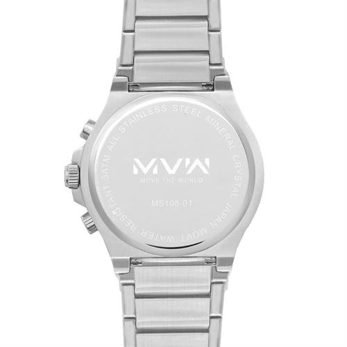 Đồng hồ MVW Sport 43 mm Nam MS108-01 Màu Bạc
