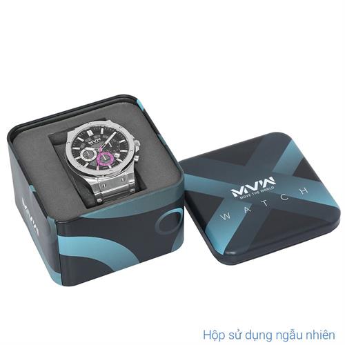 Đồng hồ MVW Sport 43 mm Nam MS108-01 Màu Bạc